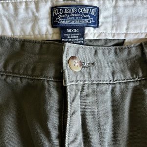 Ralph Lauren Polo Jeans Company Dress Pants. Dark Green Color. Size W36 L34.
